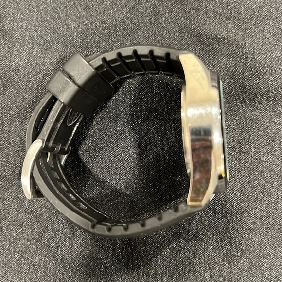 Vintage Fossil 10 ATM Decker Chronograph Silicone Black Watch CH2573 - Picture 9 of 9